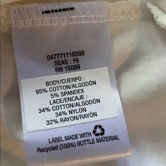 🔥3/$10 Laura Scott XL cream lace front shirt - Picture 5 of 6